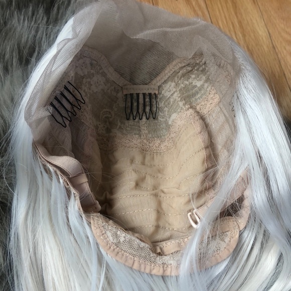 Accessories White Blonde Straight Lace Front Wig Poshmark